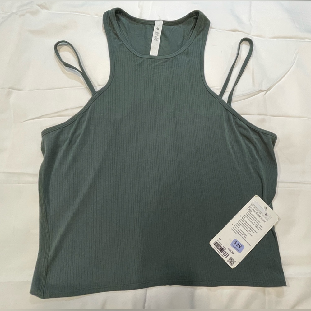 Lululemon Athletica Teal Double-Strap Tank Top